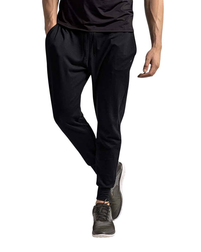 JOGGER DEPORTIVO HOMBRE LEONISA NEGRO 518012 ESTILO SUDADERA CON BOLSILLOS LATERALES FUNCIONALES - 1