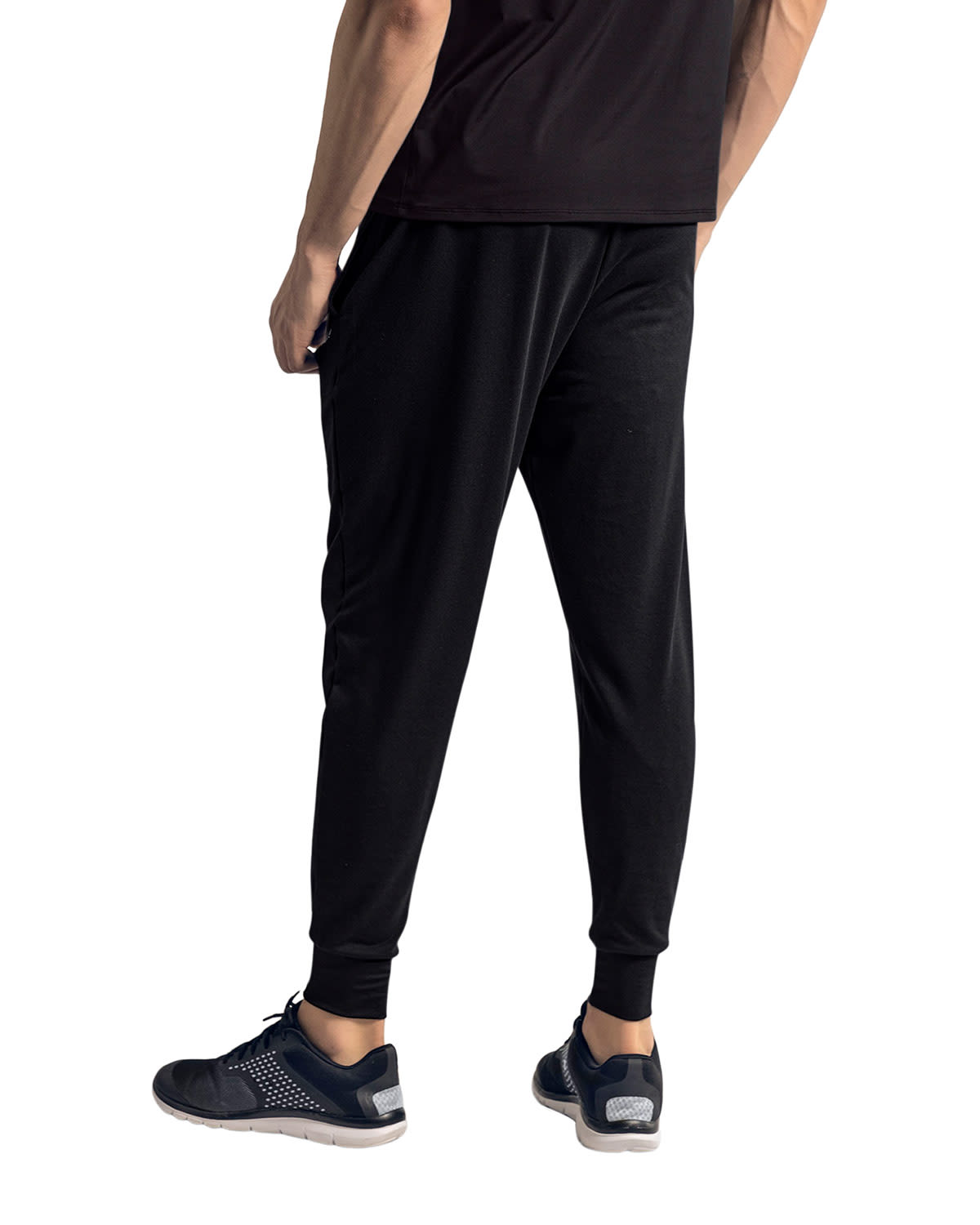 JOGGER DEPORTIVO HOMBRE LEONISA NEGRO 518012 ESTILO SUDADERA CON BOLSILLOS LATERALES FUNCIONALES - 2