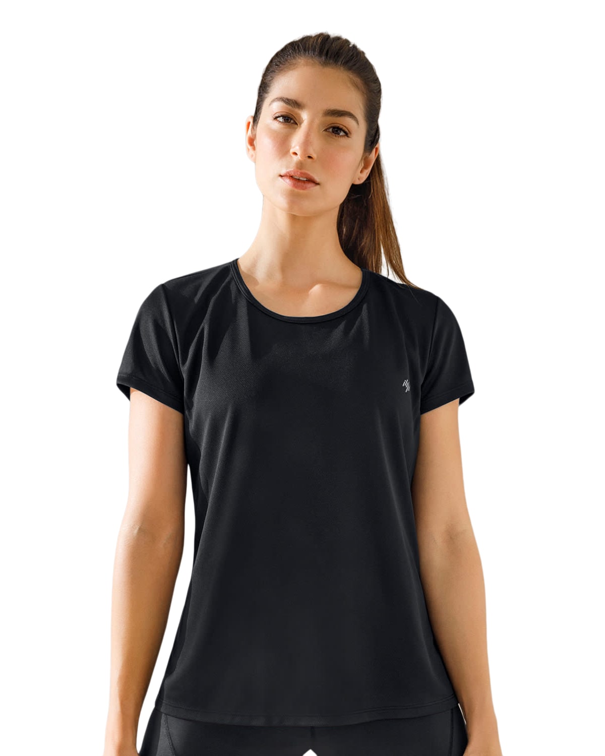 CAMISETA DEPORTIVA DE SECADO RAPIDO Y SILUETA SEMIAJUSTADA 195324 NEGRO - 5