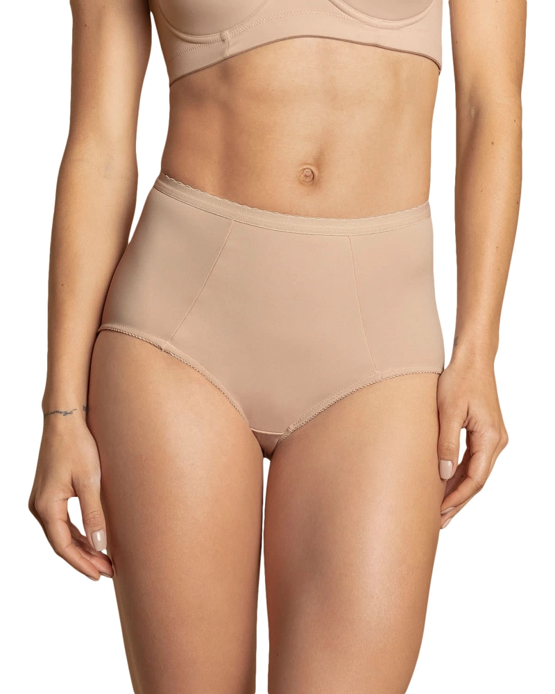 CALZÓN MUJER LEONISA 72219 CLÁSICO CONTROL SUAVE CON EXCELENTE MODELACIÓN BEIGE - 1