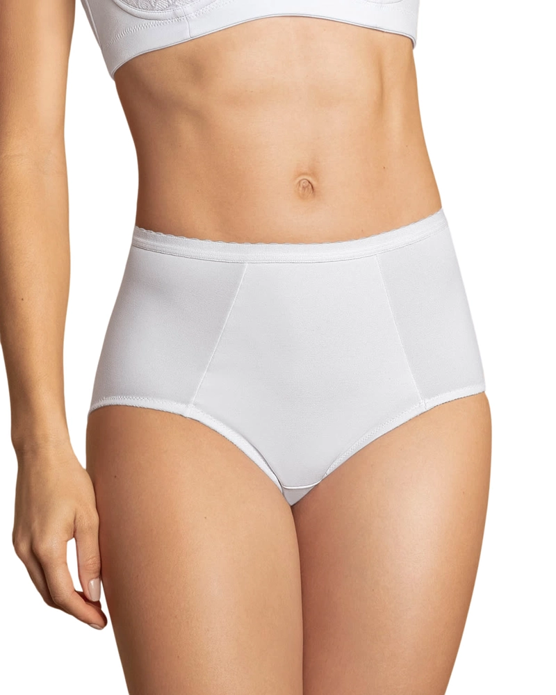 CALZÓN MUJER LEONISA 72219 CLÁSICO CONTROL SUAVE CON EXCELENTE MODELACIÓN BLANCO - 1