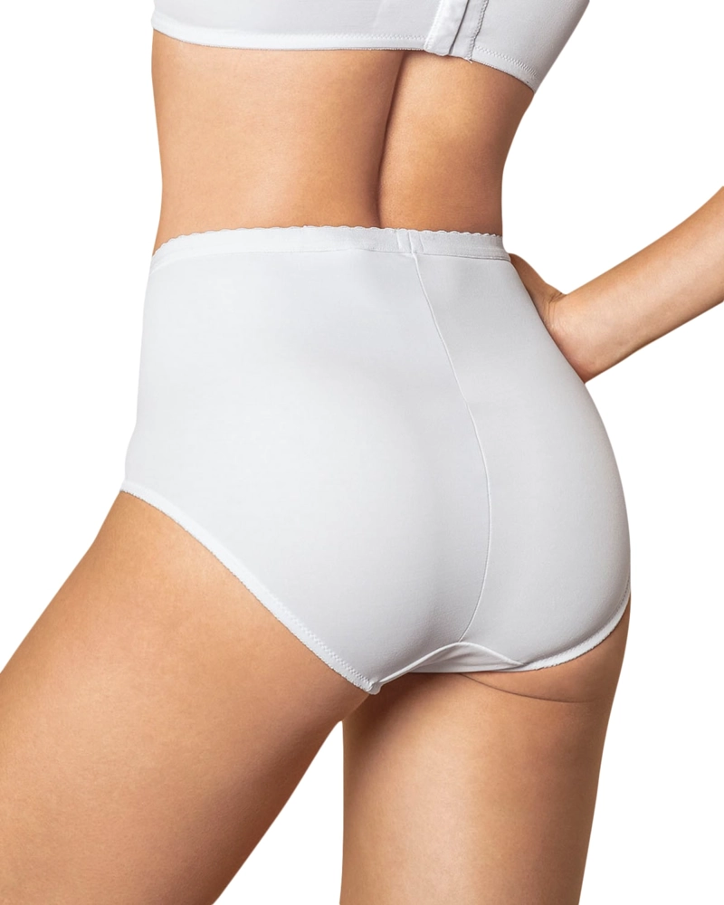 CALZÓN MUJER LEONISA 72219 CLÁSICO CONTROL SUAVE CON EXCELENTE MODELACIÓN BLANCO - 4