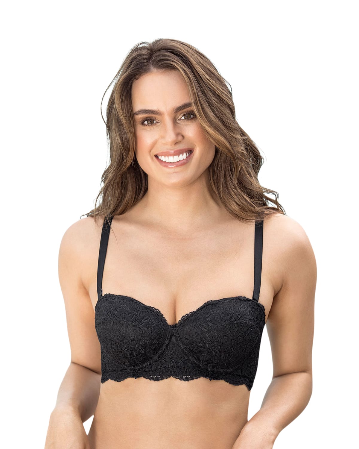 SOSTE N BALCONET DE REALCE ALTO CON MAXIMO CUBRIMIENTO DE ESPALDA SPECIAL FIT 011877 NEGRO - 1