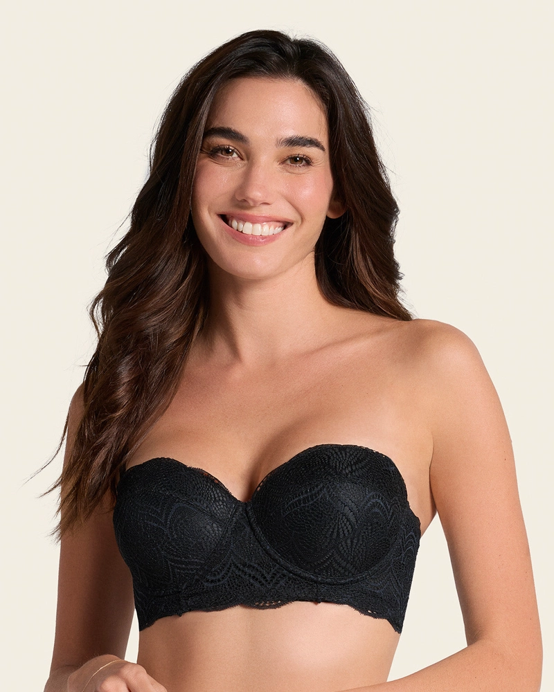 SOSTÉN MUJER LEONISA 11877 BALCONET REALCE ALTO MÁXIMO CUBRIMIENTO DE ESPALDA SPECIAL FIT NEGRO - 1