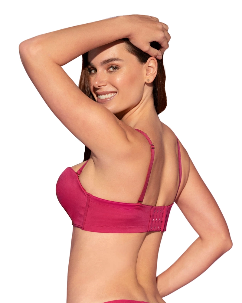 SOSTÉN MUJER LEONISA 11968 WOW DE TRIPLE REALCE IDEAL COMO STRAPLESS FUCSIA - 7