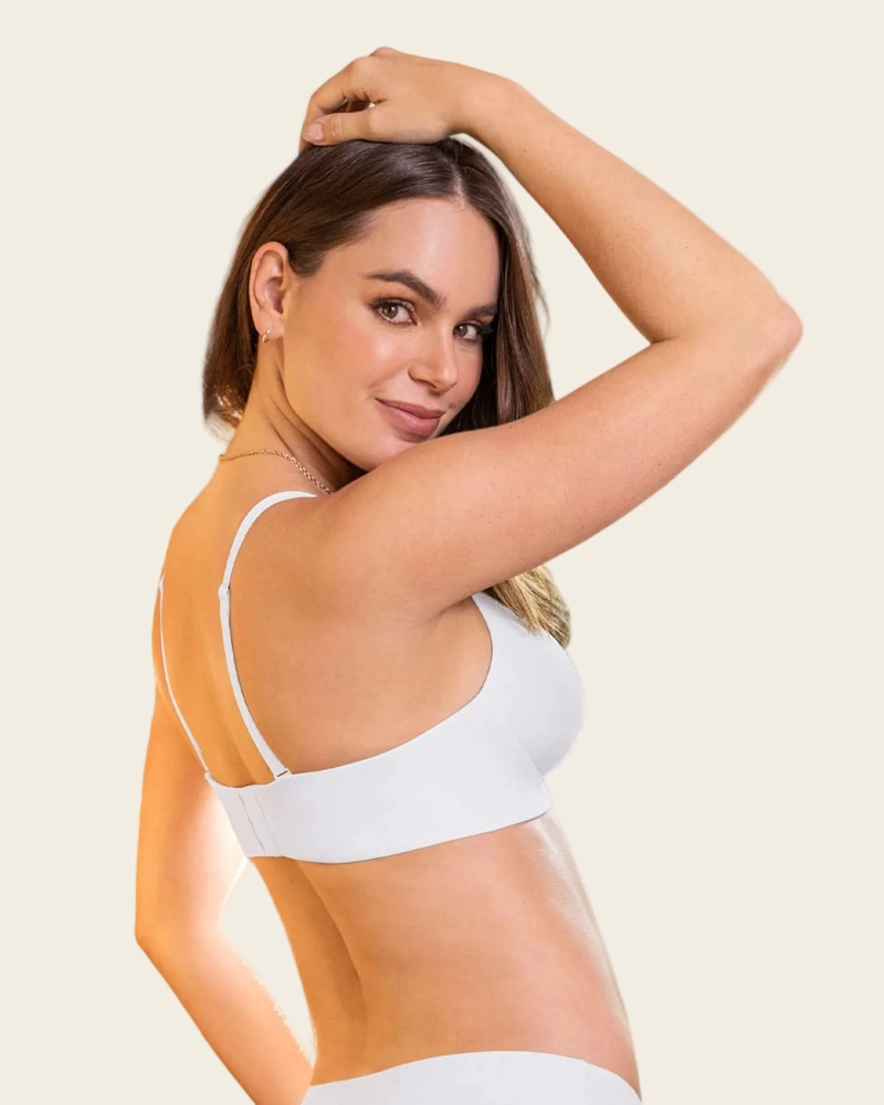 SOSTÉN MUJER LEONISA 91076 SIN ARCO TOTAL COMODIDAD ELEMENTAL BRA BLANCO - 2