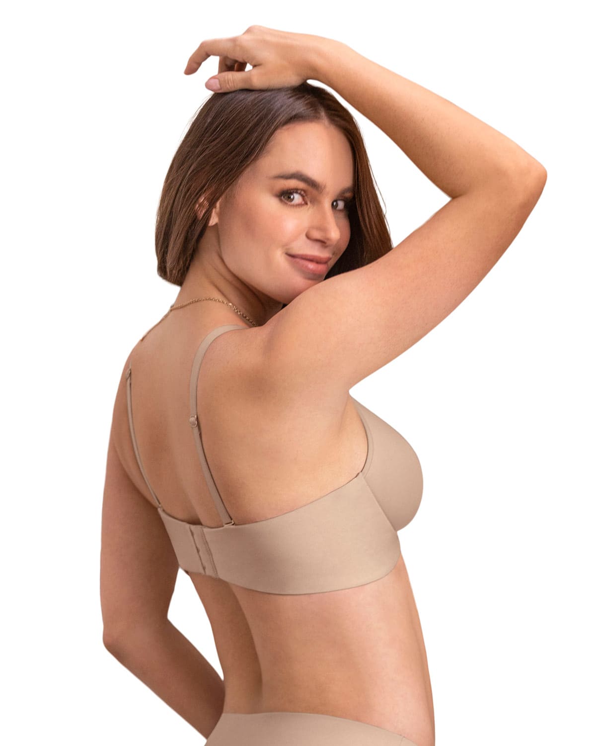 SOSTÉN MUJER LEONISA 91076 SIN ARCO TOTAL COMODIDAD ELEMENTAL BRA CAFÉ CLARO - 2