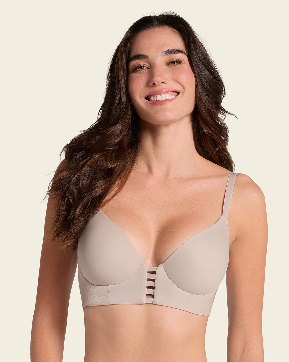 SOSTE N TRIANGULAR DE REALCE ALTO Y BUEN CUBRIMIENTO MEMORY BUSTIER 091010 BEIGE - 1