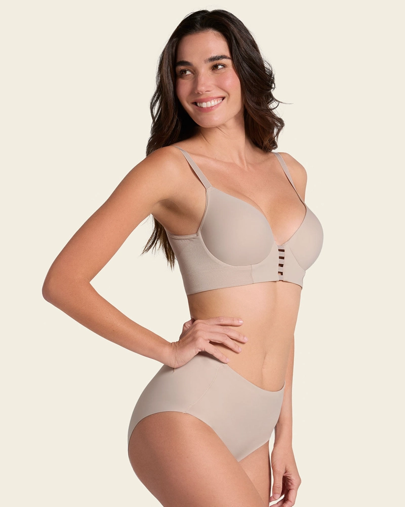 SOSTE N TRIANGULAR DE REALCE ALTO Y BUEN CUBRIMIENTO MEMORY BUSTIER 091010 BEIGE - 3