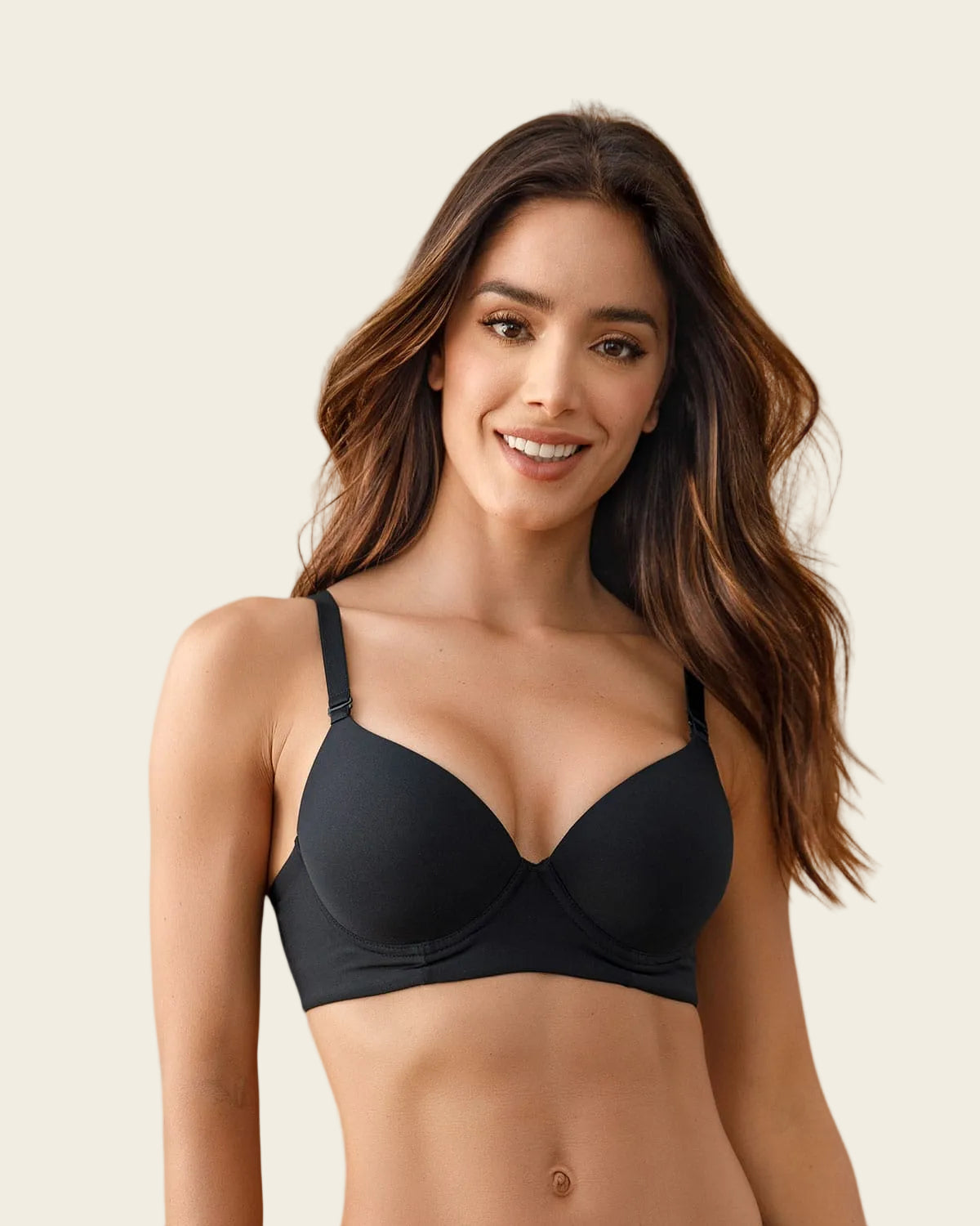 SOSTÉN MUJER LEONISA 71332 REALCE ALTO NEGRO - 1