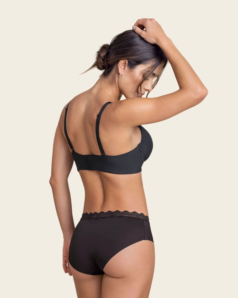 SOSTÉN MUJER LEONISA 71332 REALCE ALTO NEGRO - 4
