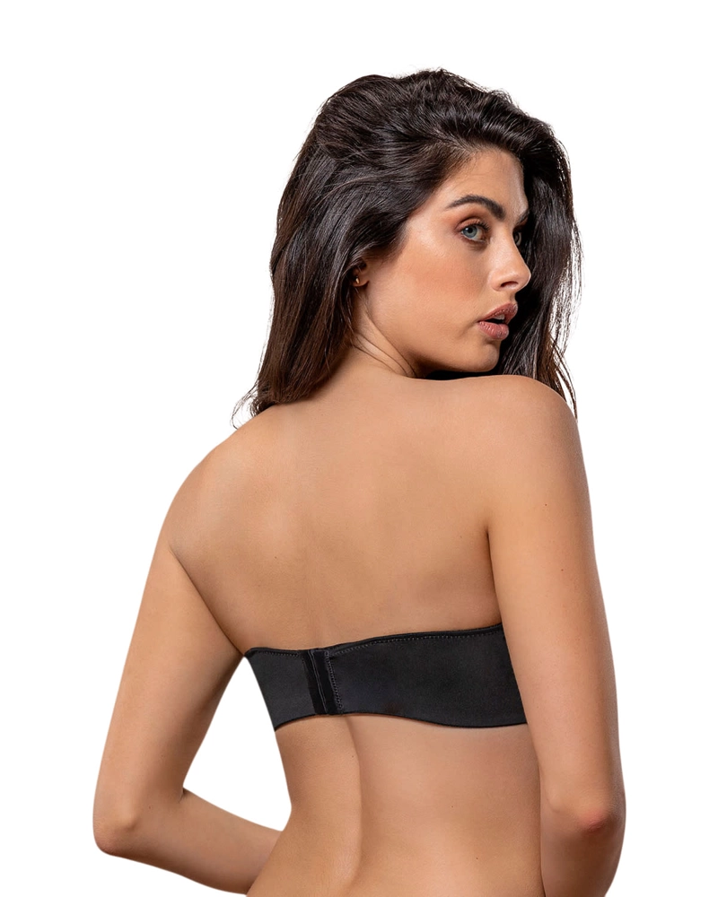 SOSTÉN MUJER LEONISA 71318 STRAPLESS DE REALCE SUAVE NEGRO - 6