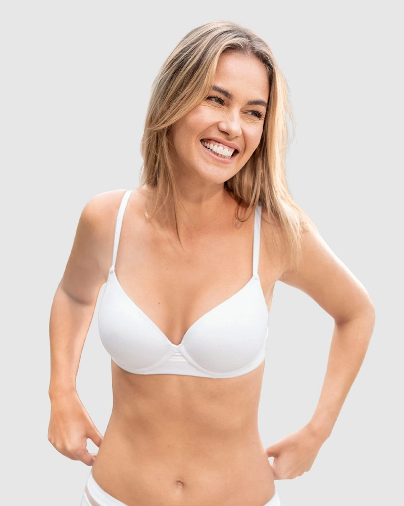 SOSTÉN MUJER LEONISA 91081 CON ARCO NATURAL LOOK BLANCO - 1