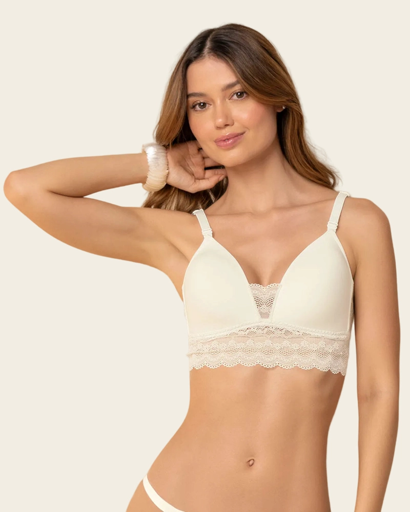 SOSTE N ULTRACOMODO CON DELICADOS TOQUES DE ENCAJE 011992 PERLA - 1