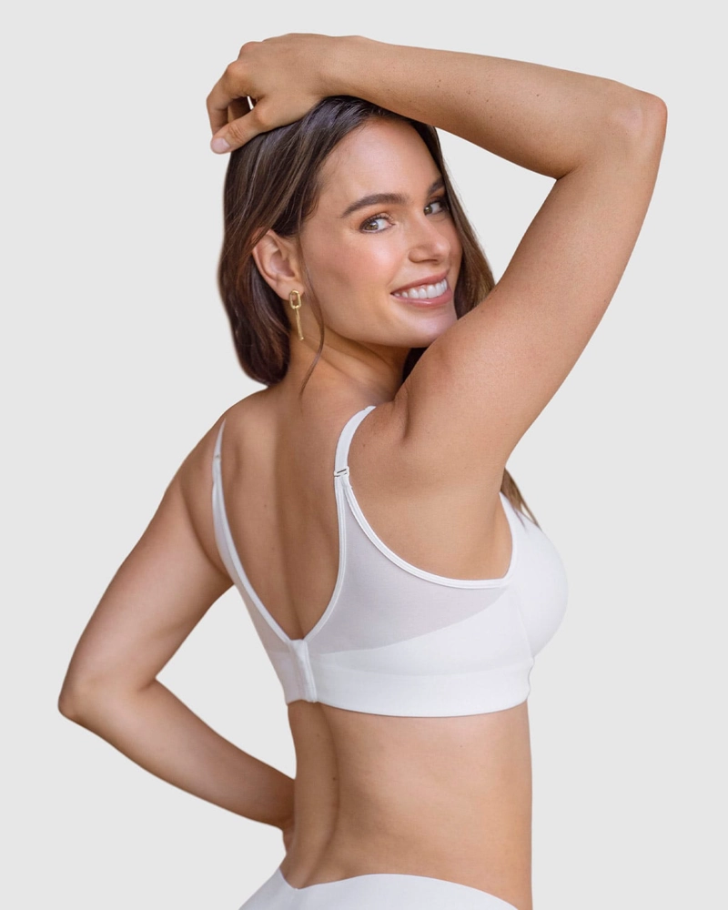 SOSTÉN MUJER LEONISA 91010 TRIANGULAR DE REALCE ALTO Y BUEN CUBRIMIENTO MEMORY BUSTIER BLANCO - 2