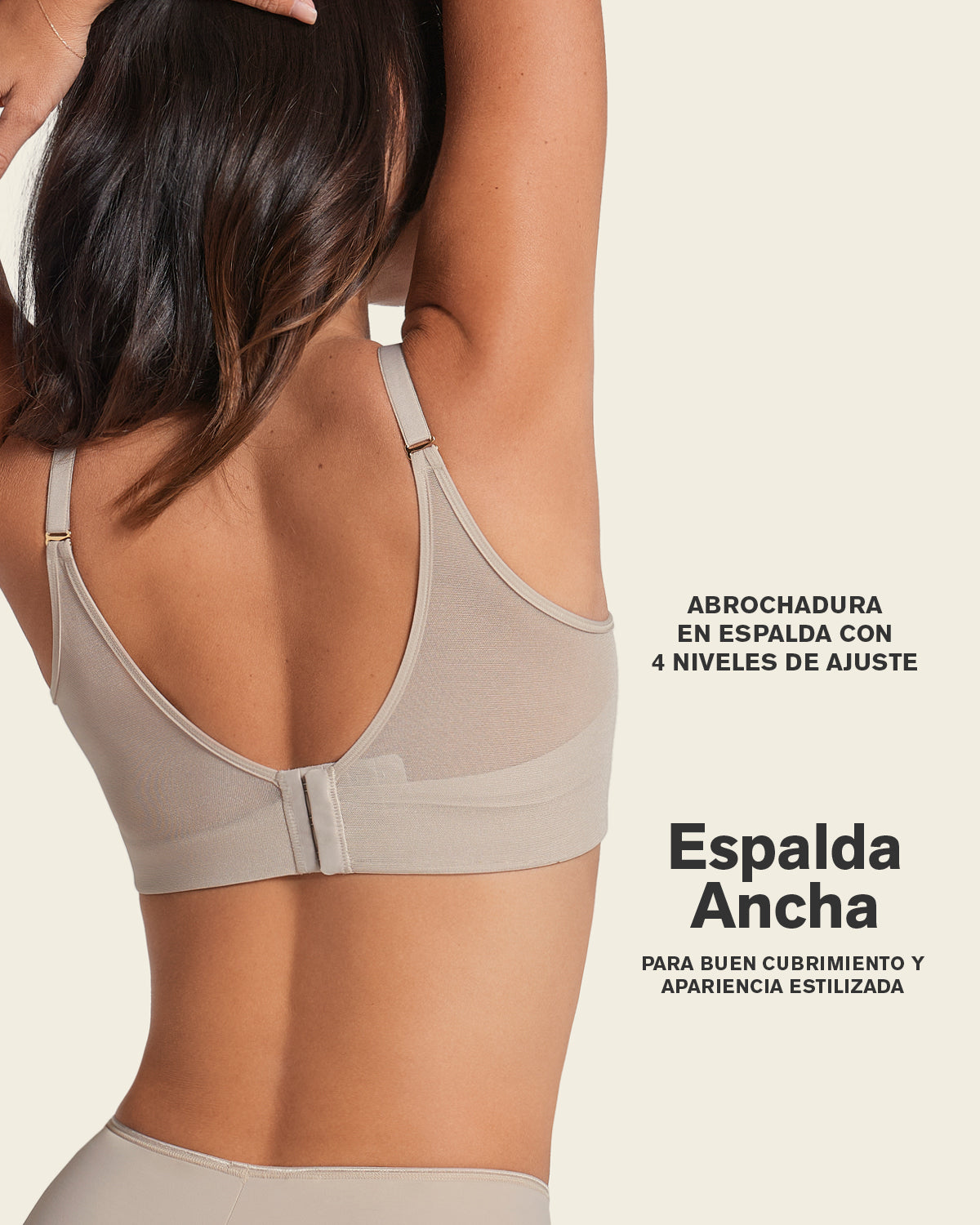 SOSTE N TRIANGULAR DE REALCE ALTO Y BUEN CUBRIMIENTO MEMORY BUSTIER 091010 BLANCO - 3