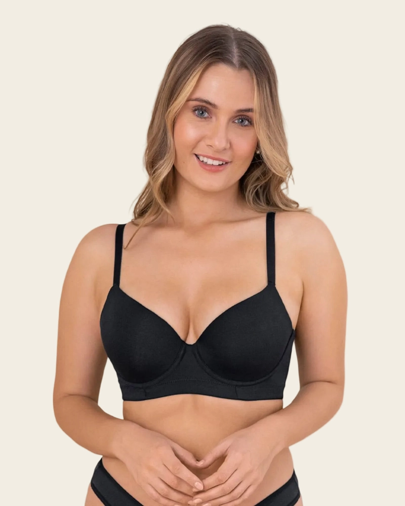 SOSTÉN MUJER LEONISA 71321 REALCE MEDIO NEGRO - 1