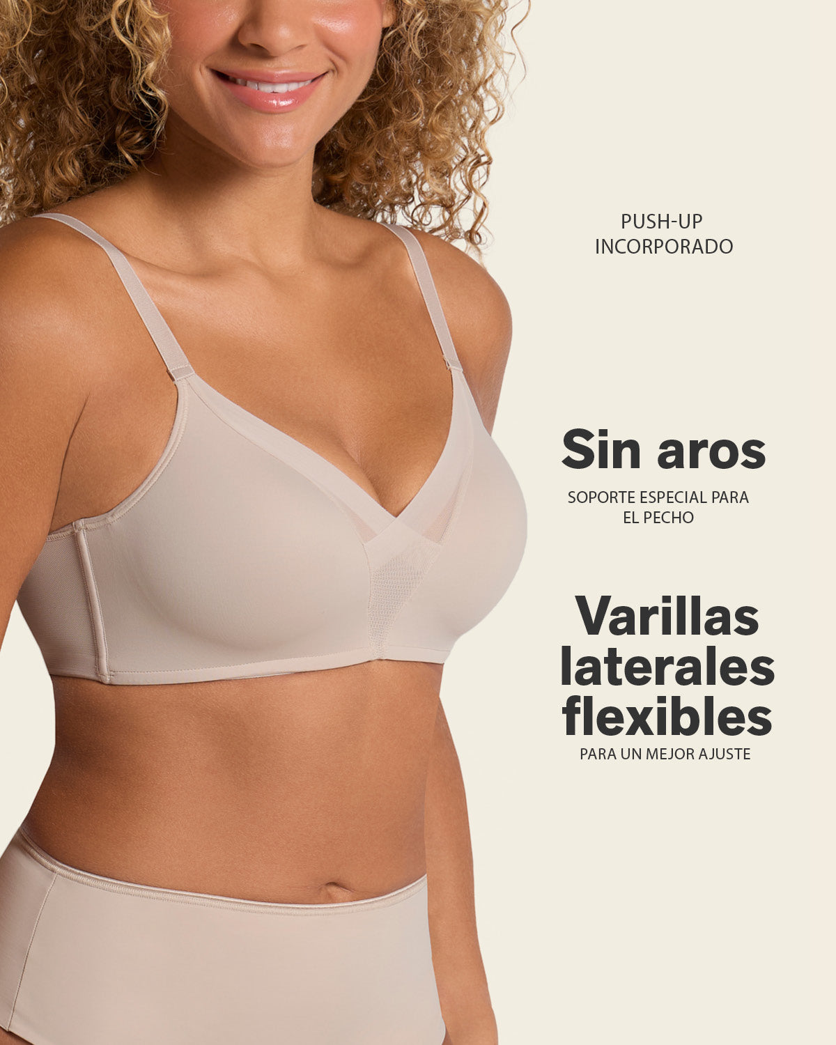 SOSTE N MAGICAL BRA SIN ARCO REALCE ALTO INCORPORADO 091058 - 4