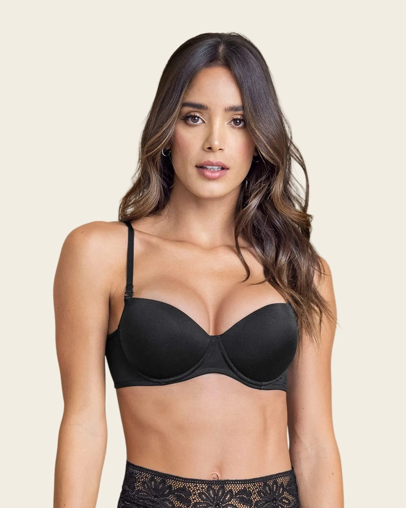 SOSTÉN MUJER LEONISA 71344 CON REALCE INCORPORADO Y ARCO NEGRO - 1