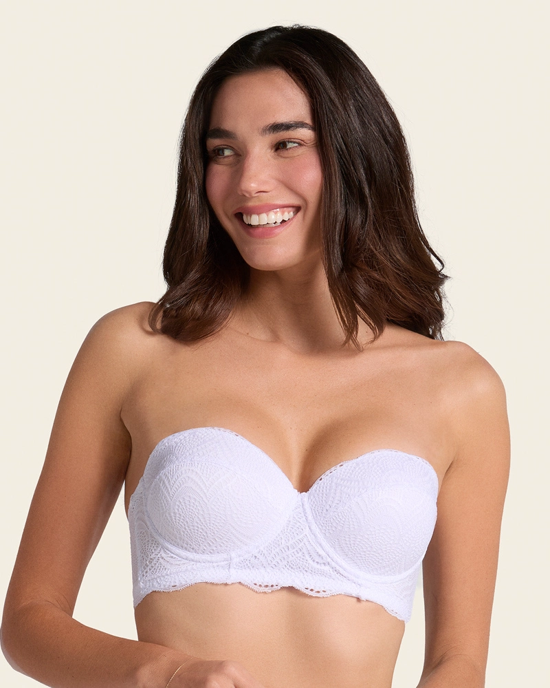 SOSTÉN MUJER LEONISA 11877 BALCONET REALCE ALTO MÁXIMO CUBRIMIENTO DE ESPALDA SPECIAL FIT BLANCO - 1