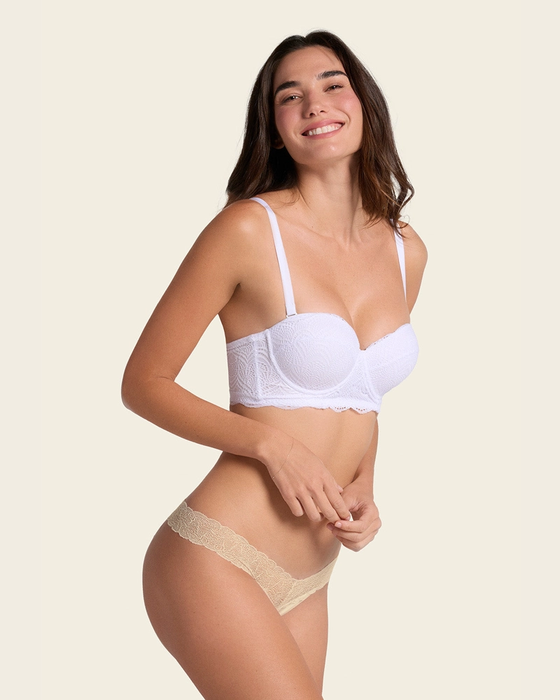 SOSTÉN MUJER LEONISA 11877 BALCONET REALCE ALTO MÁXIMO CUBRIMIENTO DE ESPALDA SPECIAL FIT BLANCO - 2