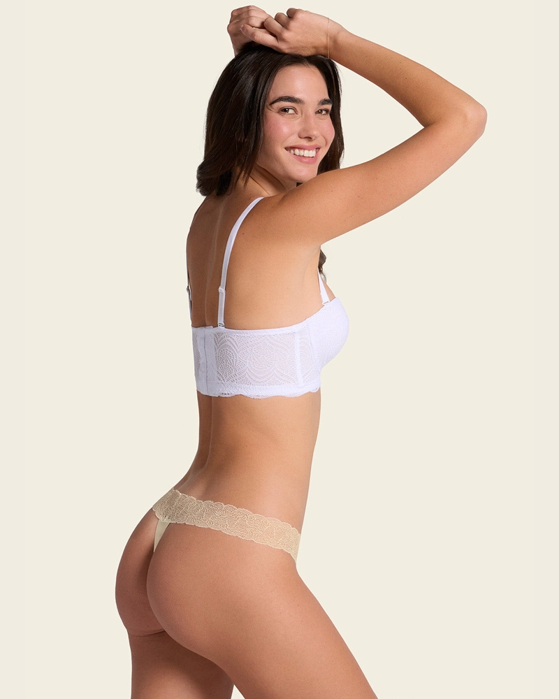 SOSTÉN MUJER LEONISA 11877 BALCONET REALCE ALTO MÁXIMO CUBRIMIENTO DE ESPALDA SPECIAL FIT BLANCO - 3