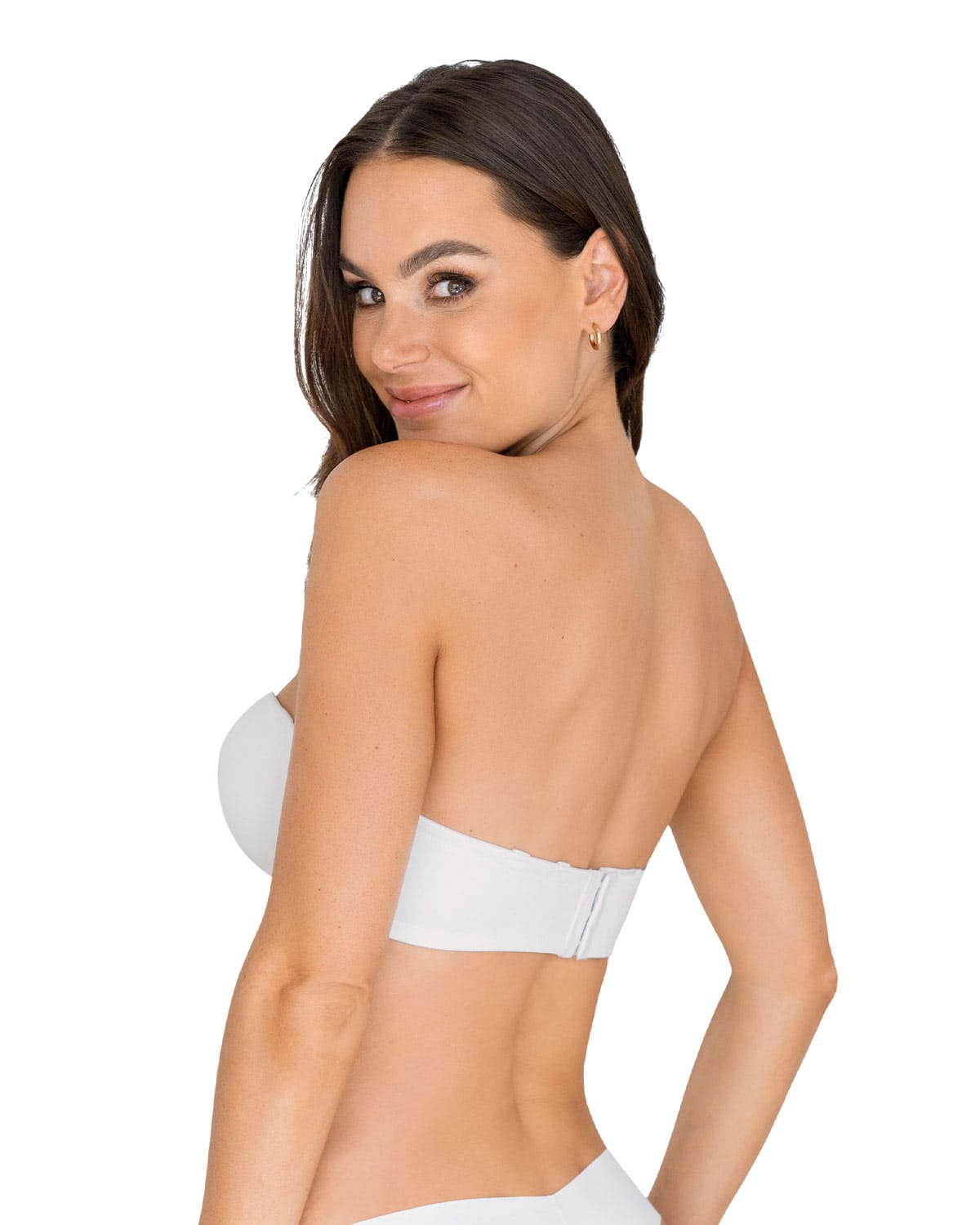 SOSTÉN MUJER LEONISA 91075 STRAPLESS SIN REALCE CON MÁS DE 7 FORMAS DE USO BLANCO - 2
