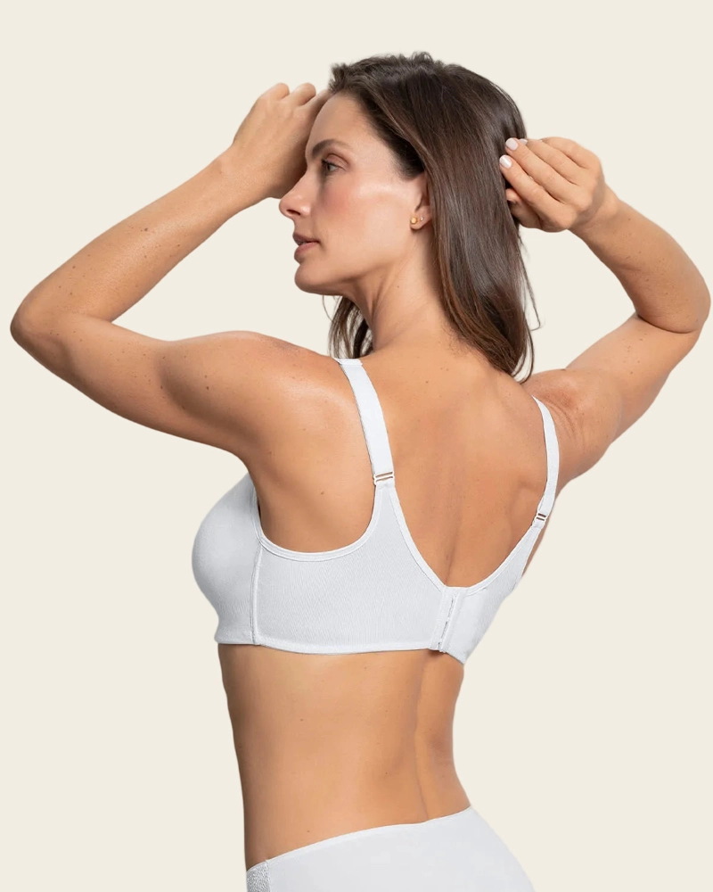 SOSTÉN MUJER LEONISA 71348 ALTO CUBRIMIENTO ELABORADO EN ALGODÓN BLANCO - 2
