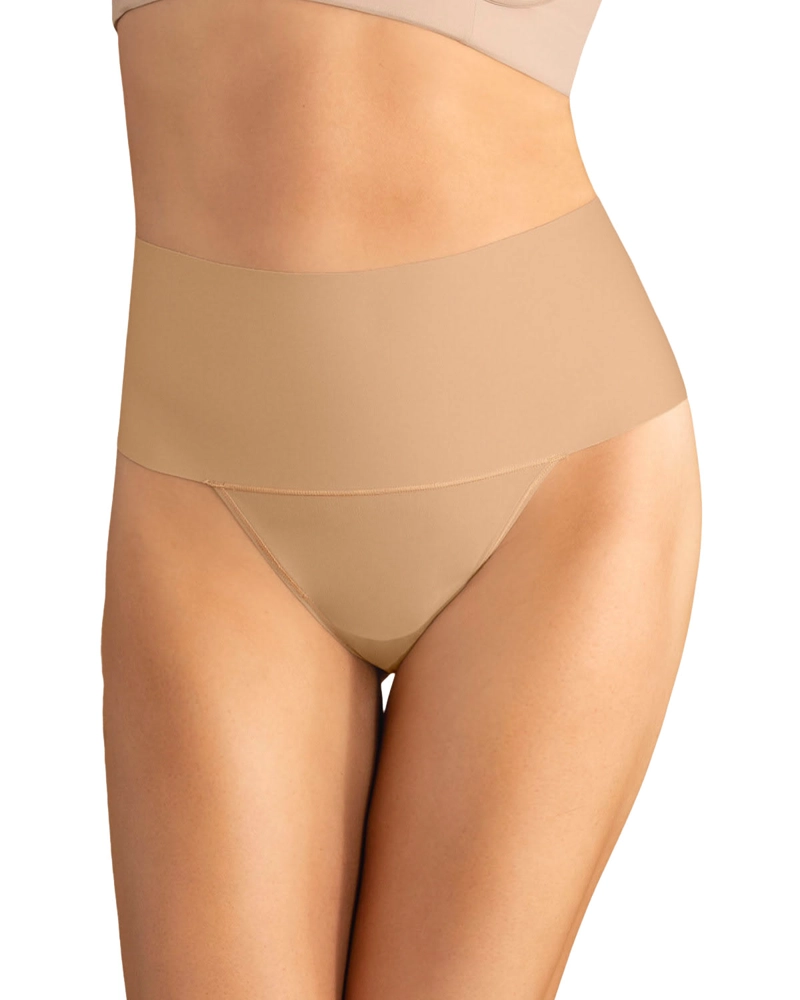 CALZÓN FAJA MUJER LEONISA 92046 COLALESS CON FAJÓN ANCHO CONTROL FUERTE TIRO ALTO CAFÉ MEDIO - 1