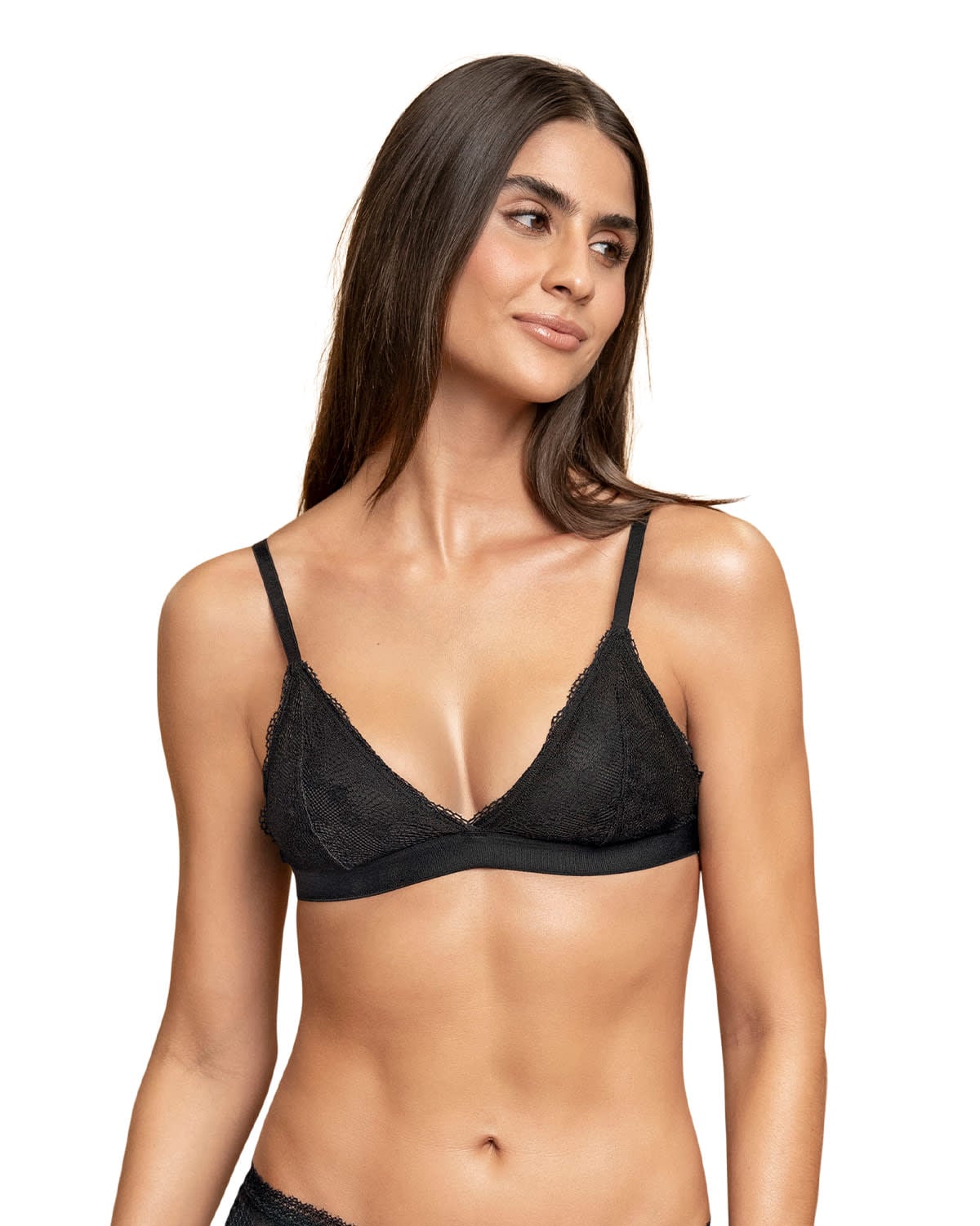 BRALETTE MUJER LEONISA 91097 DAILY CÓMODO Y DESESTRUCTURADO NEGRO - 1