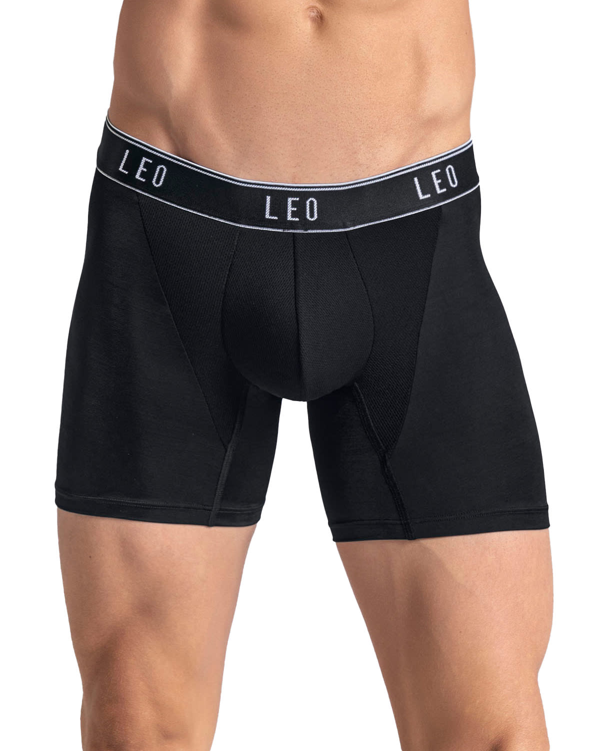 BOXER EN MICROFIBRA CON MALLAS TRANSPIRABLES FRONTALES 033354 NEGRO - 1