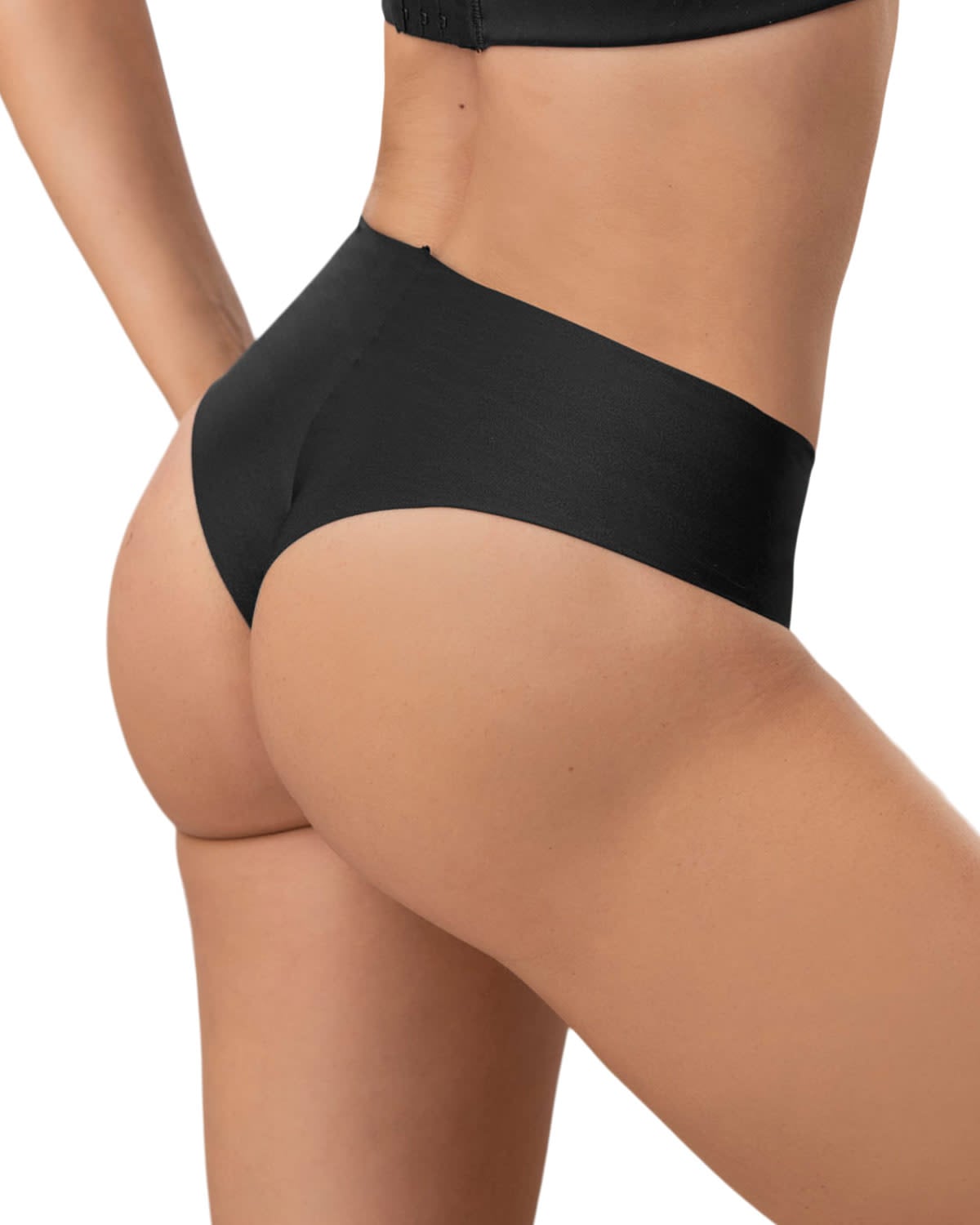 PANTALETA INVISIBLE TIRO ALTO 092065 NEGRO - 2