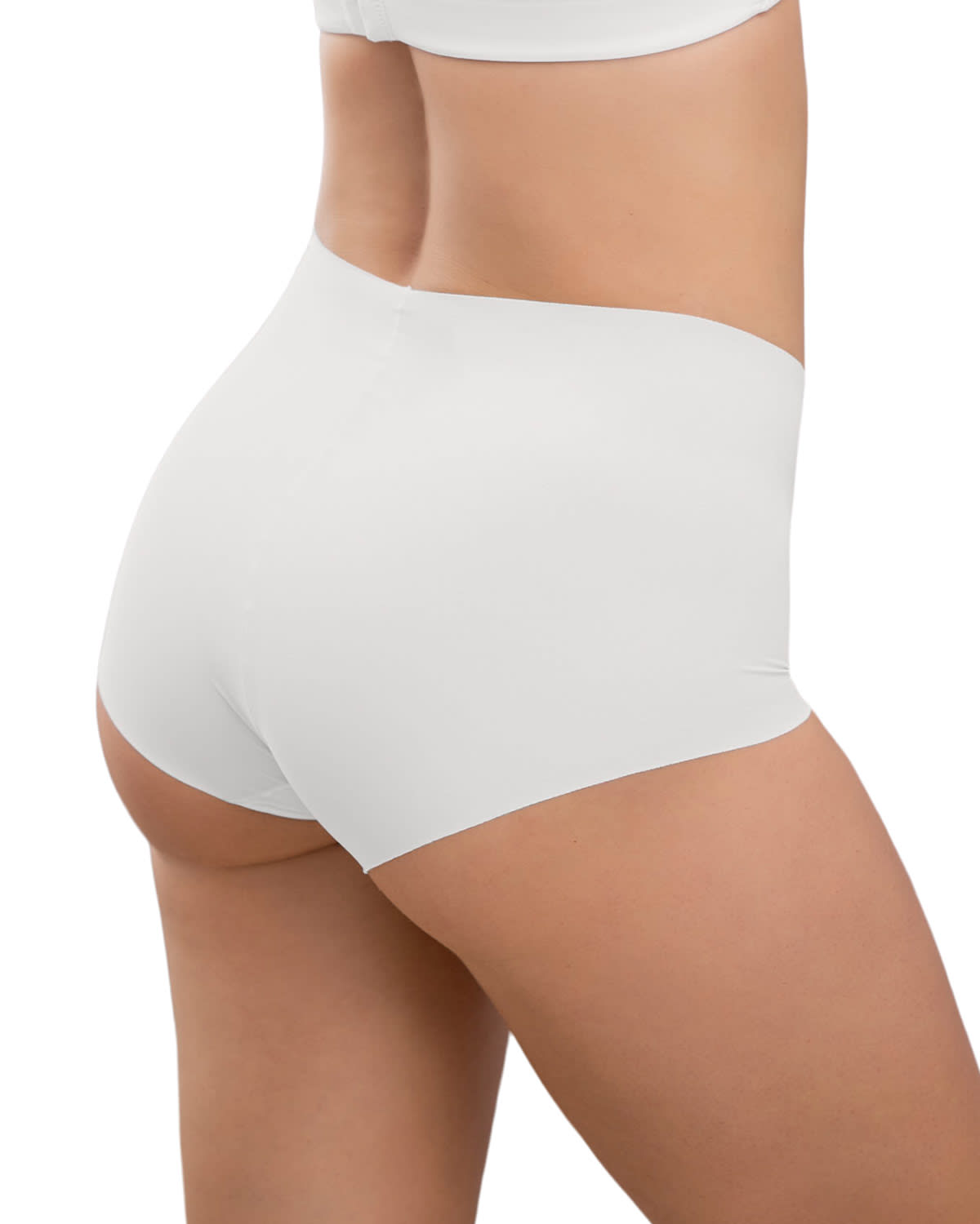 BOXER EFECTO INVISIBLE TIRO ALTO 092064 BLANCO - 2