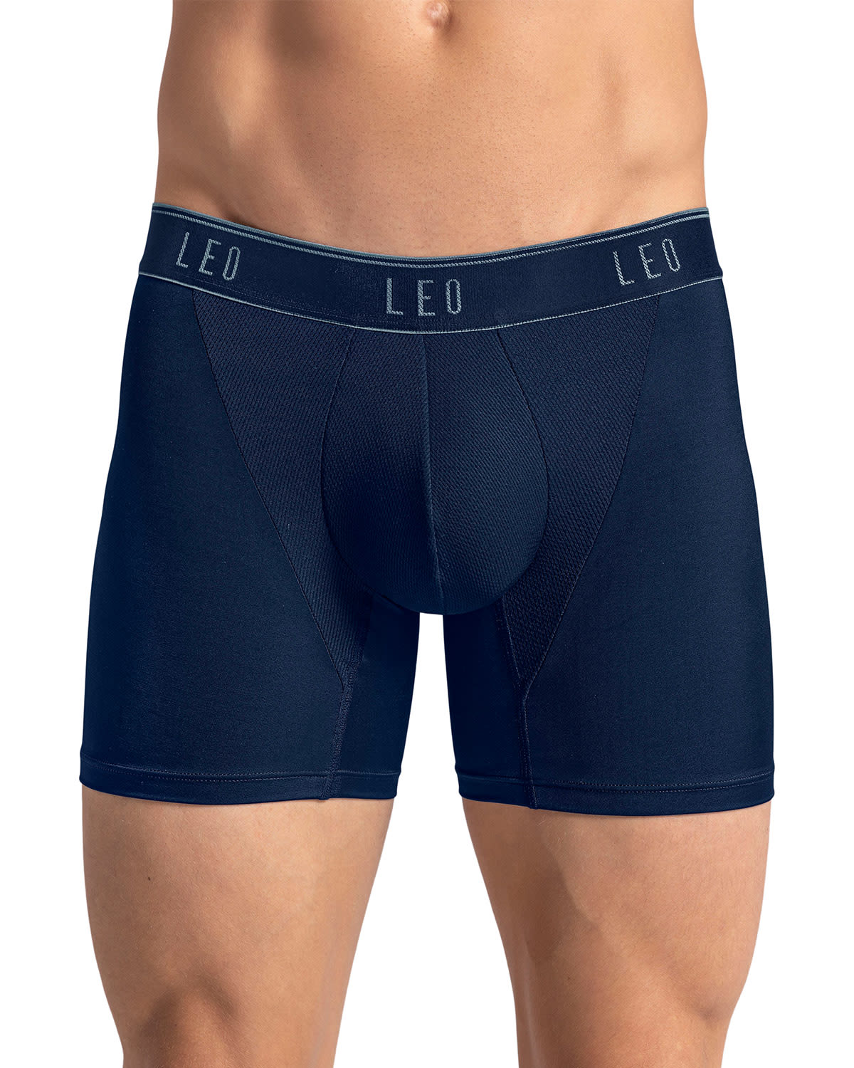 BOXER EN MICROFIBRA CON MALLAS TRANSPIRABLES FRONTALES 033354 AZUL OSCURO - 1