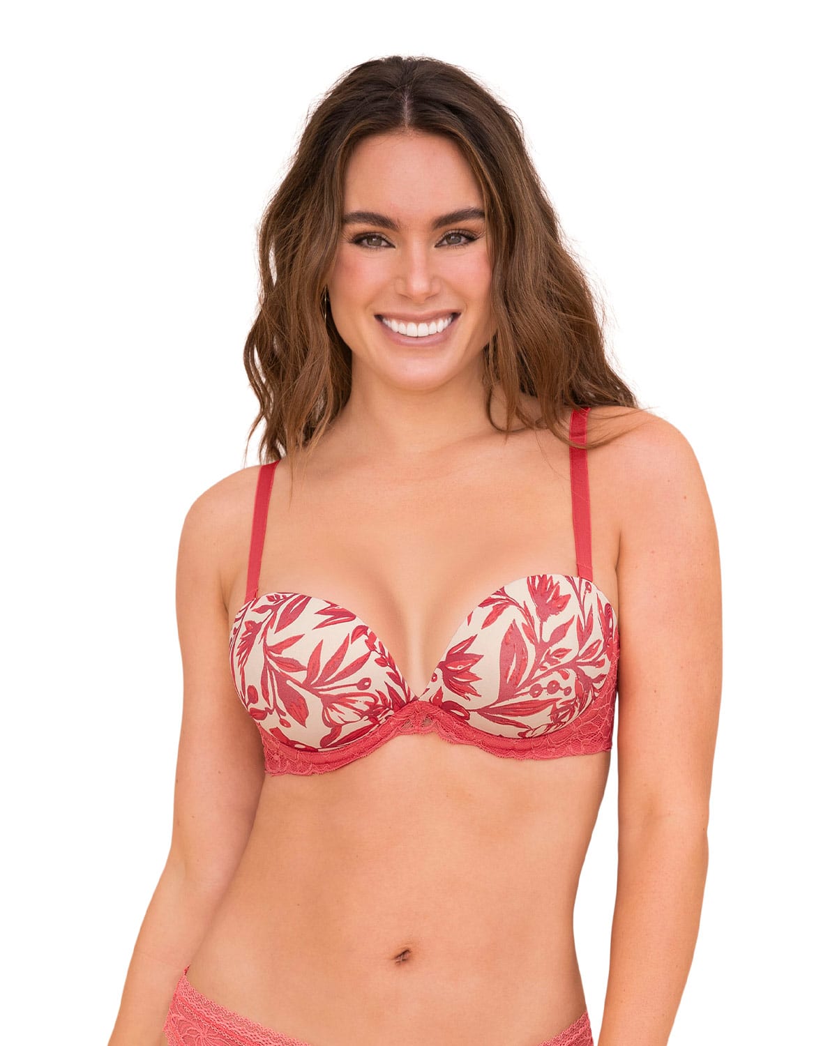 SOSTE N EFECTO 3D CON TRIPLE REALCE Y ESCOTE PROFUNDO 091043 - 1