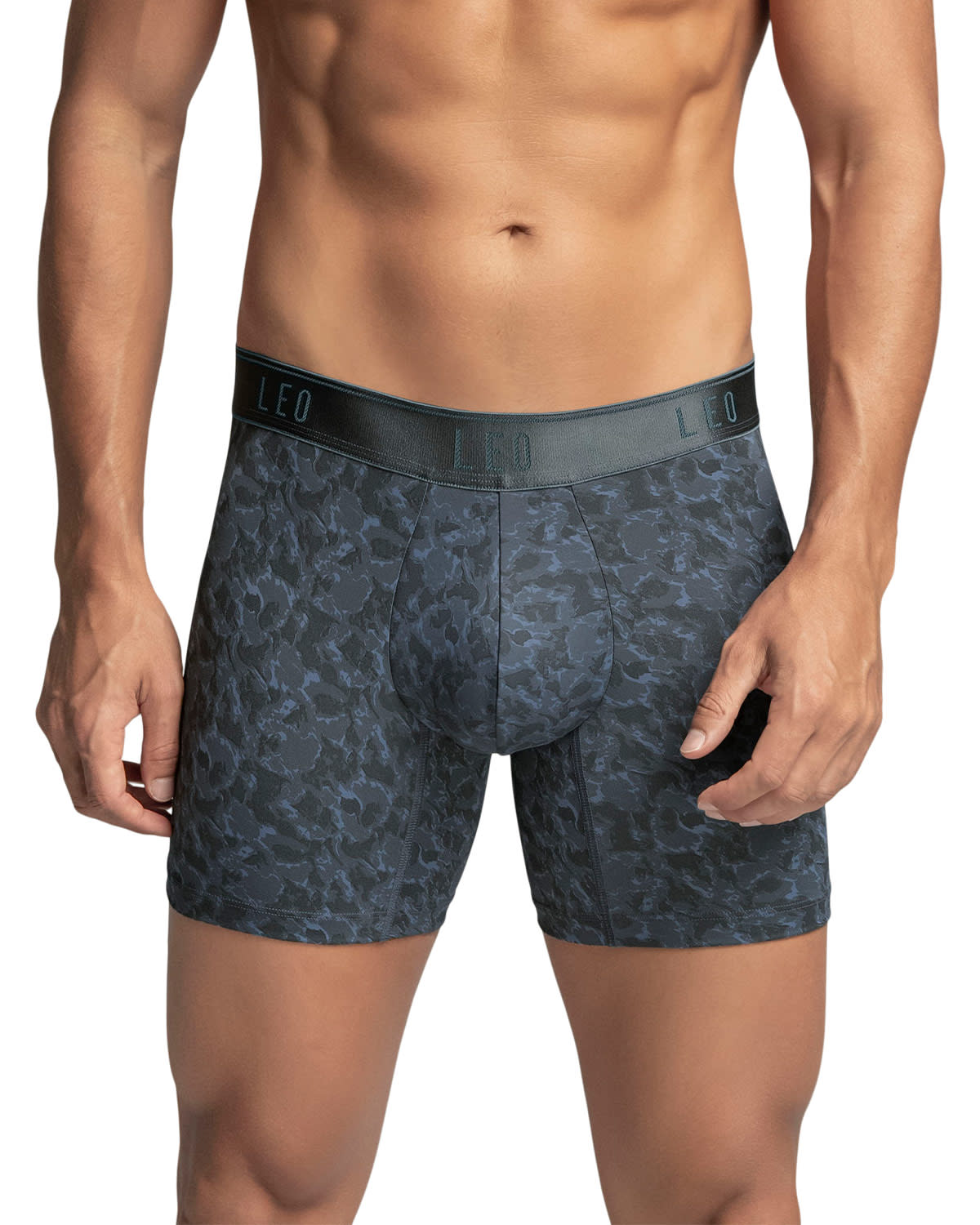 BOXER DE MICROFIBRA AJUSTE INTELIGENTE CON DISEÑO ERGONOMICO EN LA PARTE FRONTAL 033328 AZUL OSCURO - 1