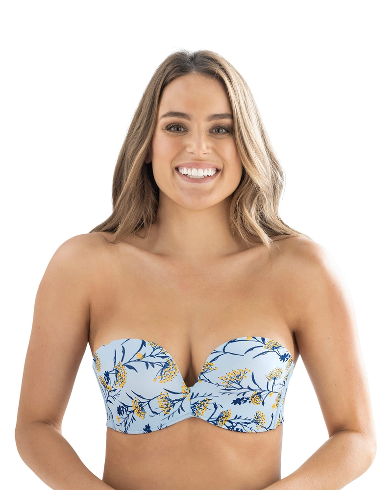 SOSTE N STRAPLESS ANTIGRAVEDAD DE REALCE ALTO SIN ARCO 011841 AZUL CLARO - 1