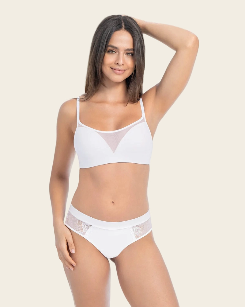 LEONISA BRASTOP EN COPAS PREHORMADAS FIJAS EN ESPUMA 091159 BLANCO - 3