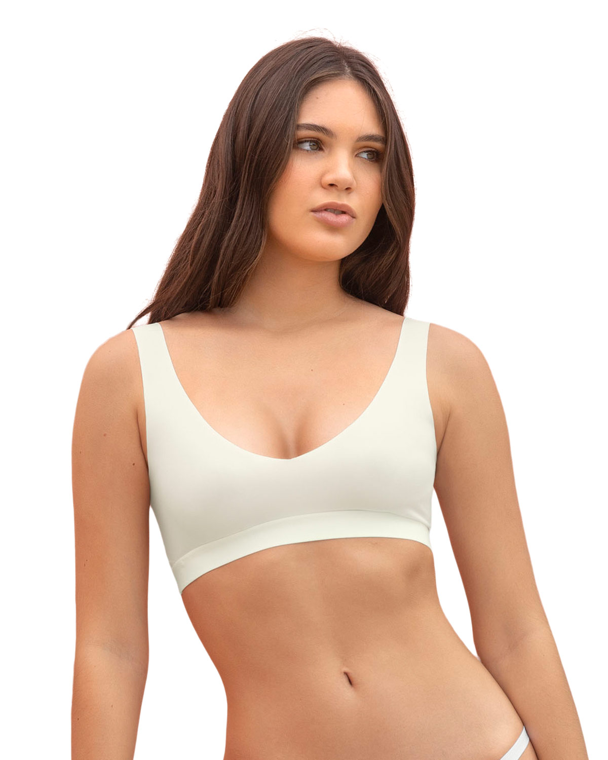 LEONISA PACK X 2 TOPS INVISIBLES DOBLE ESCOTE 91164X2 PERLA / NEGRO - 2