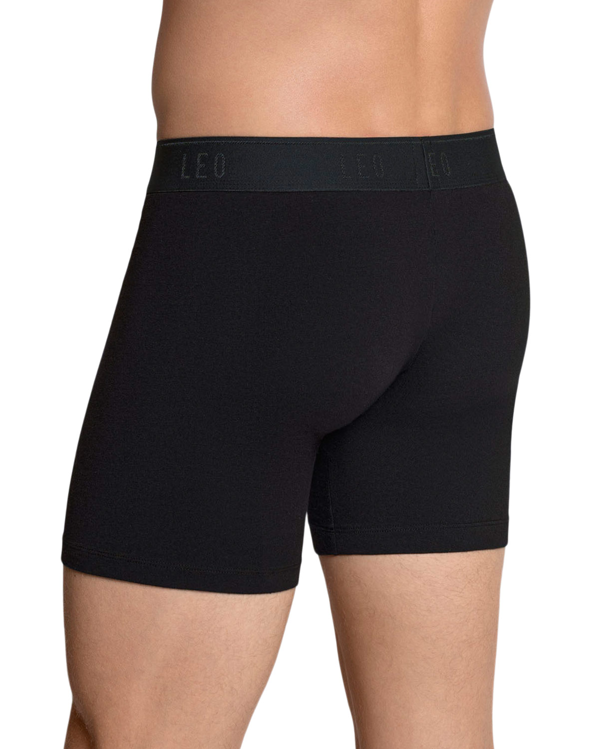 LEO BOXER MEDIO EN ALGODON 033360 NEGRO - 2