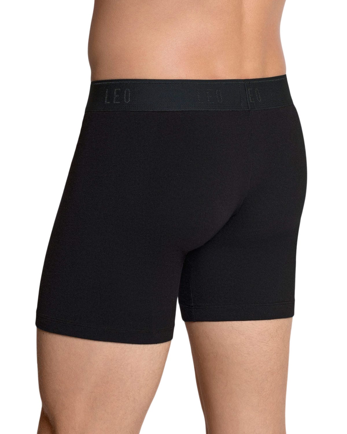 LEO BOXER MEDIO EN ALGODON 033360 NEGRO - 2