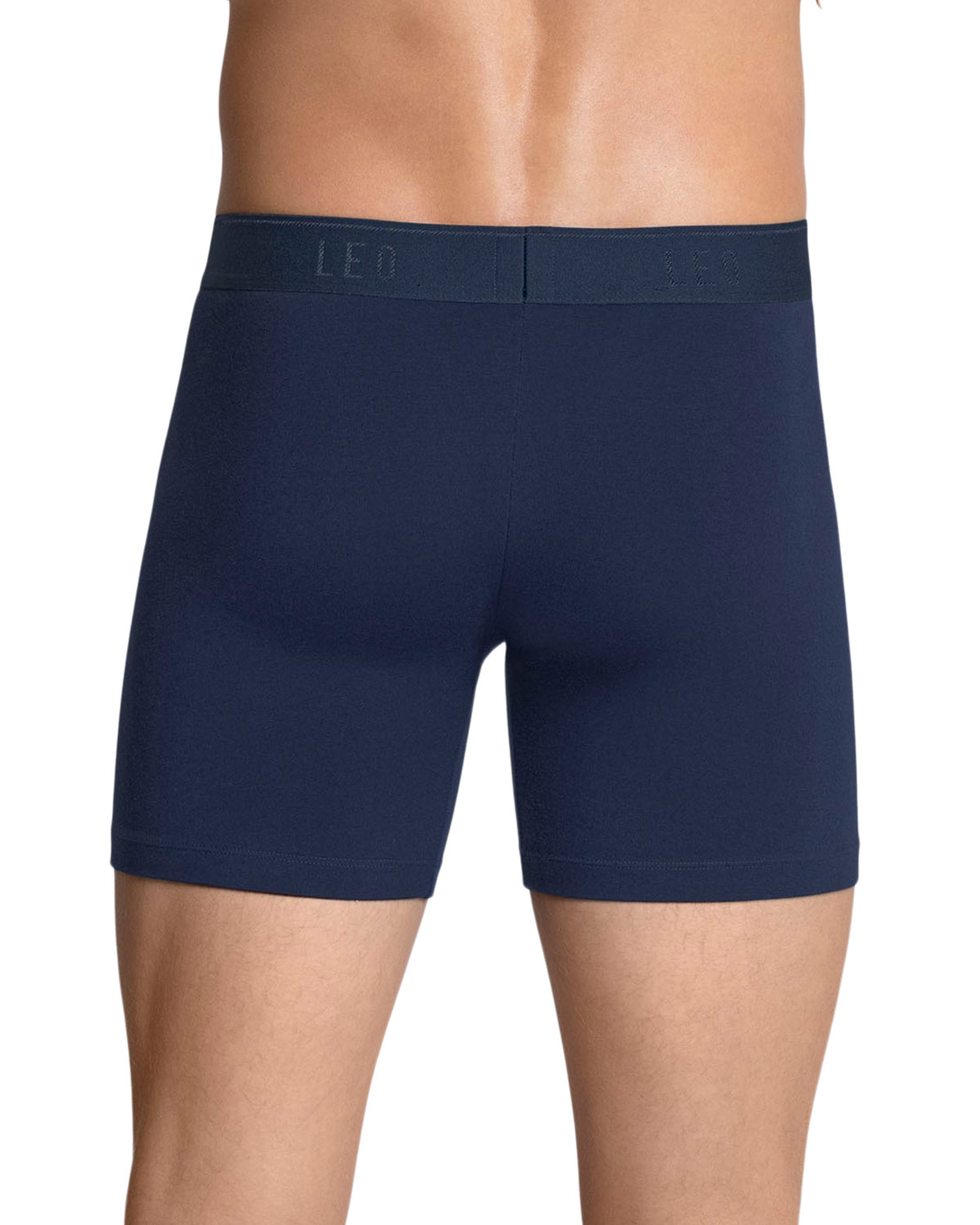 LEO BOXER MEDIO EN ALGODON 033360 AZUL OSCURO - 2