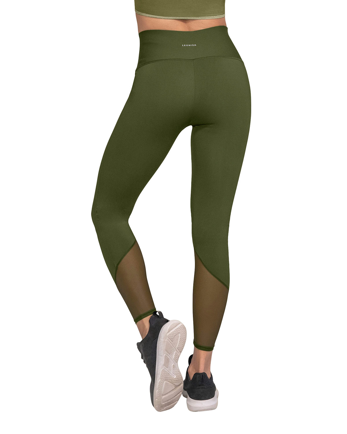 LEONISA LEGGING DEPORTIVO CON CONTROL DE ABDOMEN Y TELA ANTIBACTERIAL CON ALOE VERA 195565 VERDE - 2