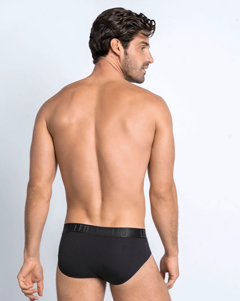 ROPA INTERIOR MASCULINA 033278N BOXER CORTO NEGRO - 4