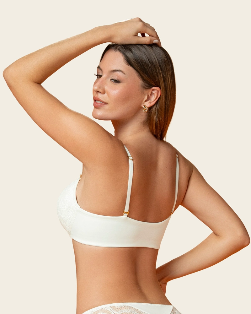 SOSTEN EN ENCAJE CON BROCHE FRONTAL Y ESPALDA LISA 091177 - 2