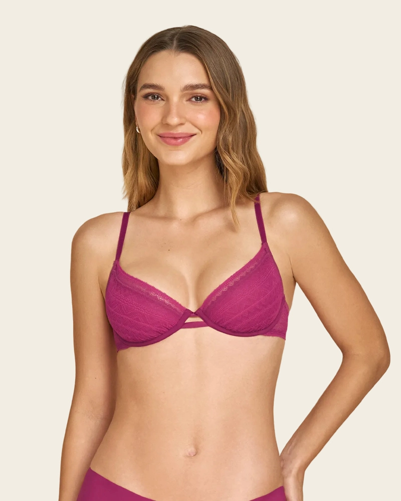 BRALETTE CON ARCO EN ENCAJE LIVIANO Y SUAVE 091150 - 1