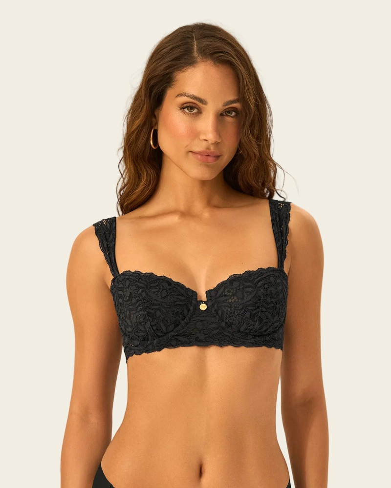 SOSTEN BALCONETTE EN ENCAJE 091172 Negro 32B