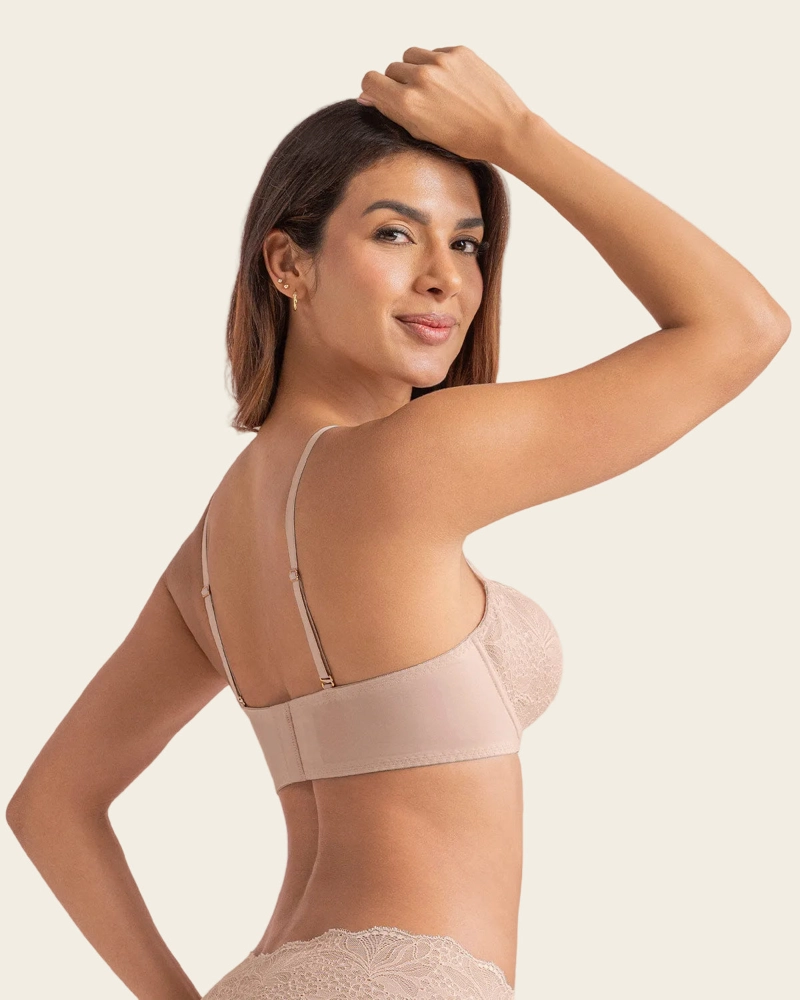SOSTEN CON COPAS EN ENCAJE Y ESPALDA EN TUL 71363 - 2