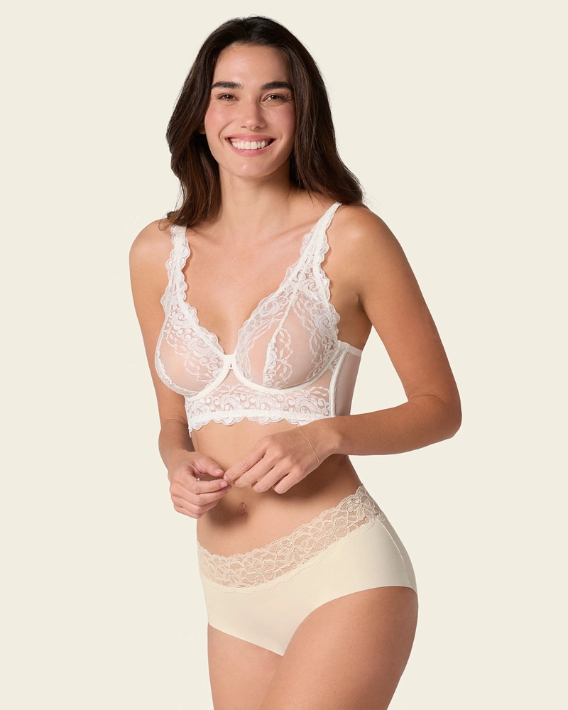 SOSTEN TIPO BRALETTE EN ENCAJE Y TRANSPARENCIAS 011967 - 4