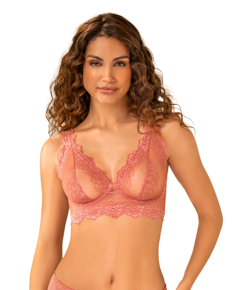 SOSTEN TIPO BRALETTE EN ENCAJE Y TRANSPARENCIAS 011967 - 1